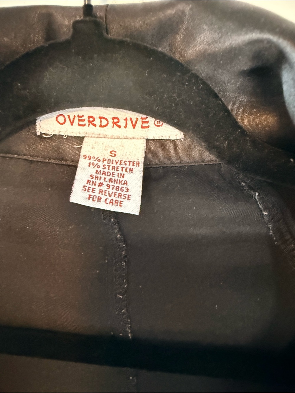 Overdrive Y2K Ruched Button-Down Top - Picture 2 of 2